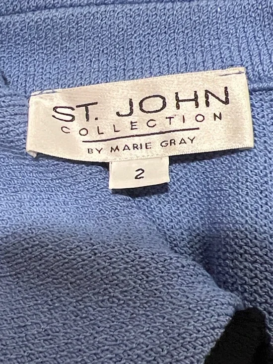 St. John Collection Light Blue Knit Top - Picture 9 of 12